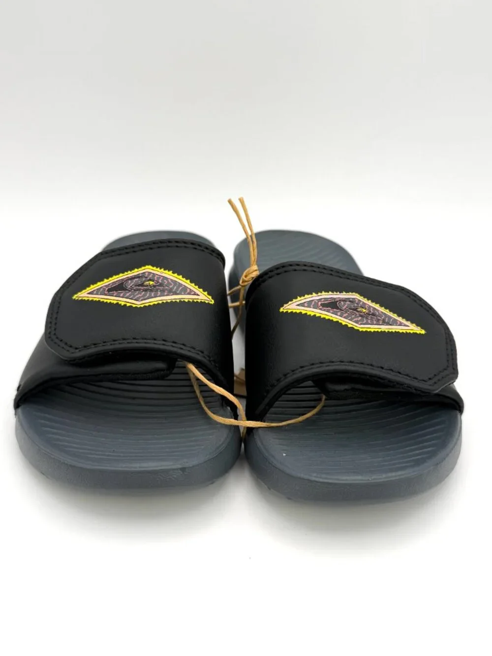 Quiksilver Bright Coast Adjust Boys Black Slide Sandals Little Kid US 11 NWT